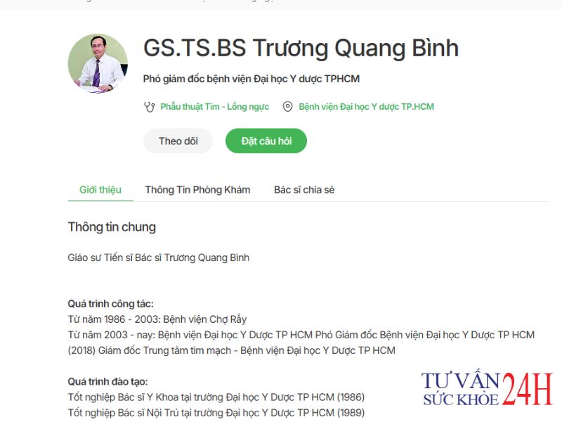 GS.TS.BS Trương Quang Bình